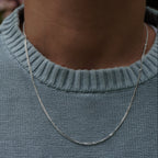 Cuban Chain Necklace in gold and silver by Zyrah Collective