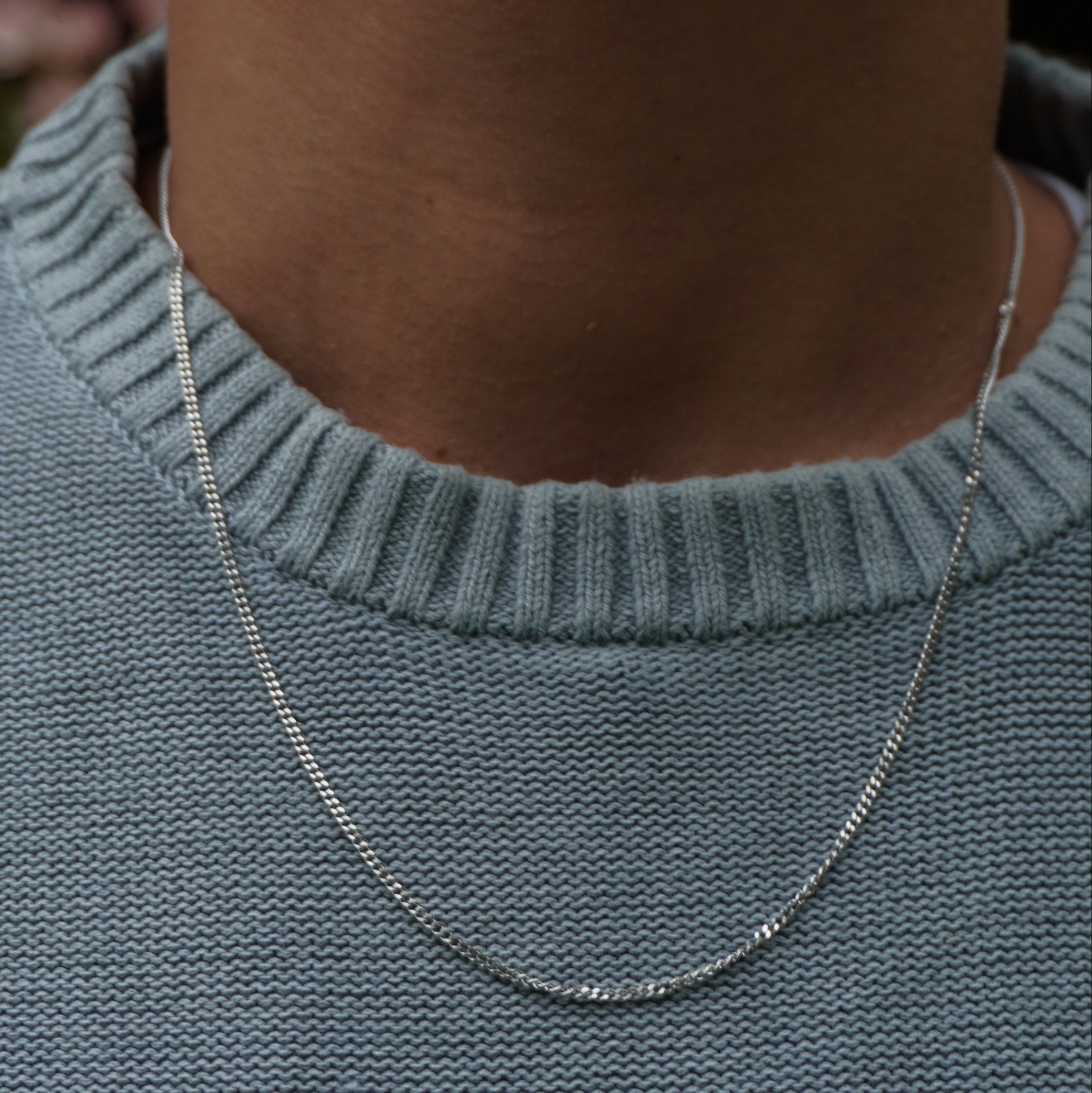 Cuban Chain Necklace in gold and silver by Zyrah Collective