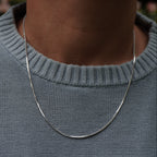 Snake Chain Necklace in gold and silver by Zyrah Collective