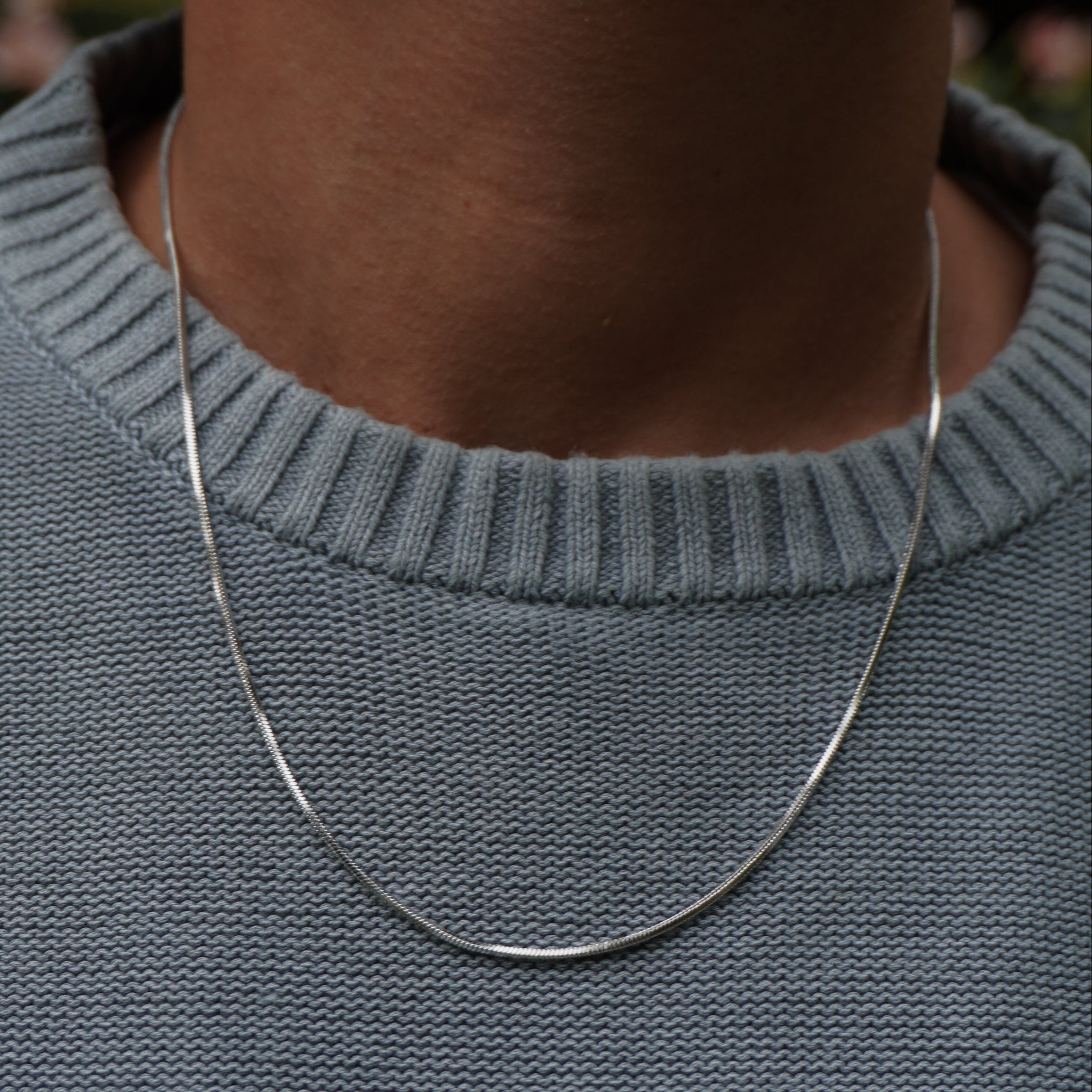 Snake Chain Necklace in gold and silver by Zyrah Collective