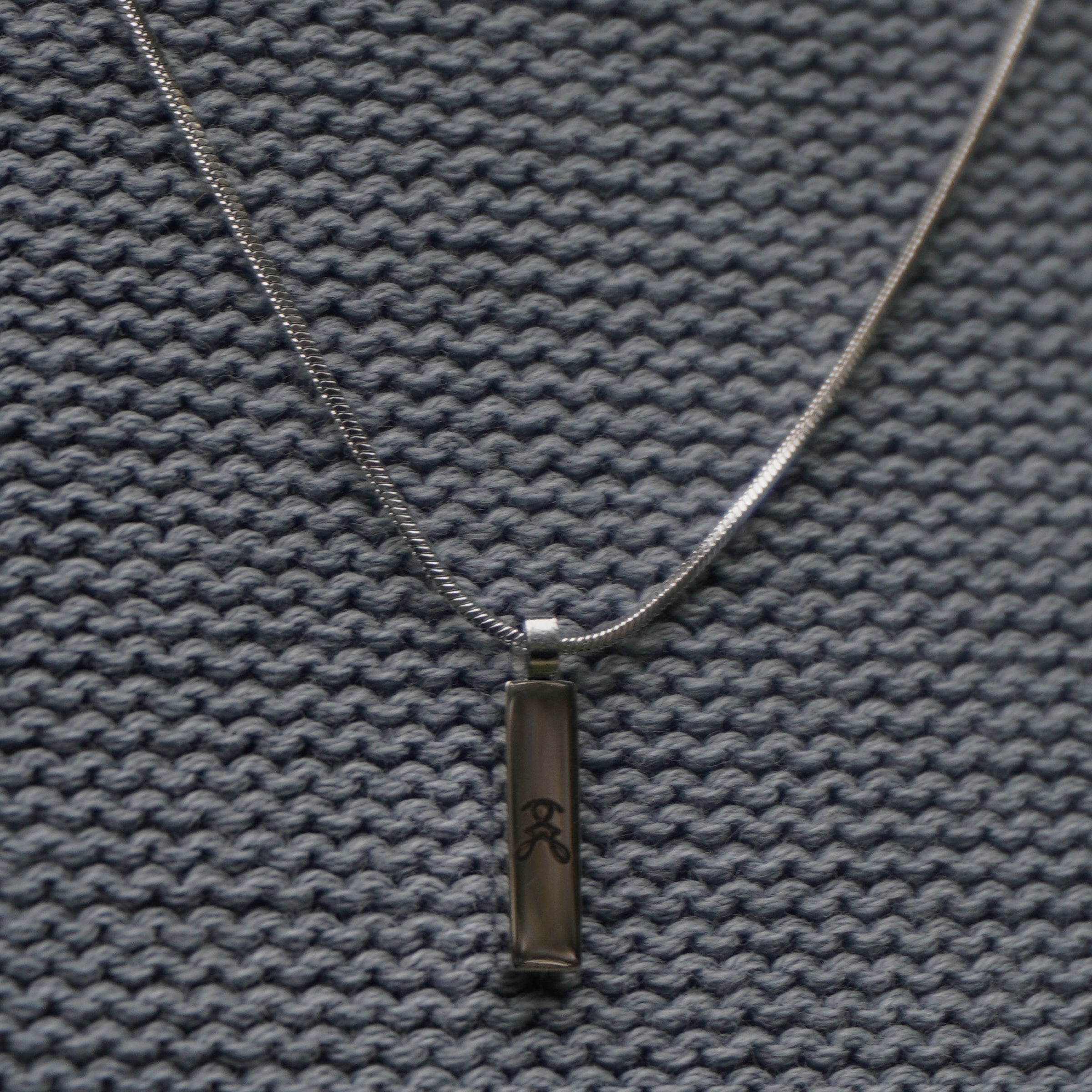 Snake Chain Tag Necklace