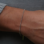 Cuban Chain Bracelet in gold and silver by Zyrah Collective