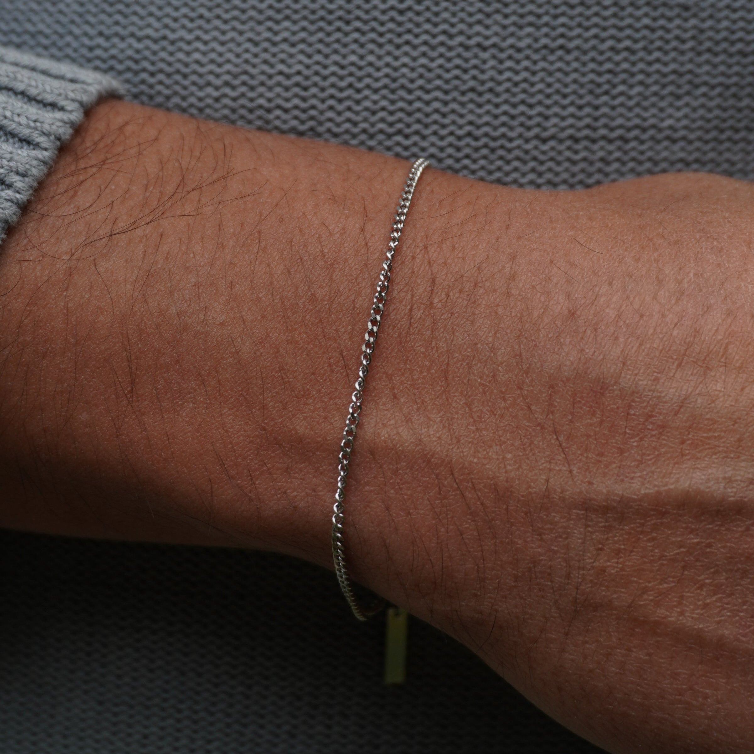 Cuban Chain Bracelet in gold and silver by Zyrah Collective