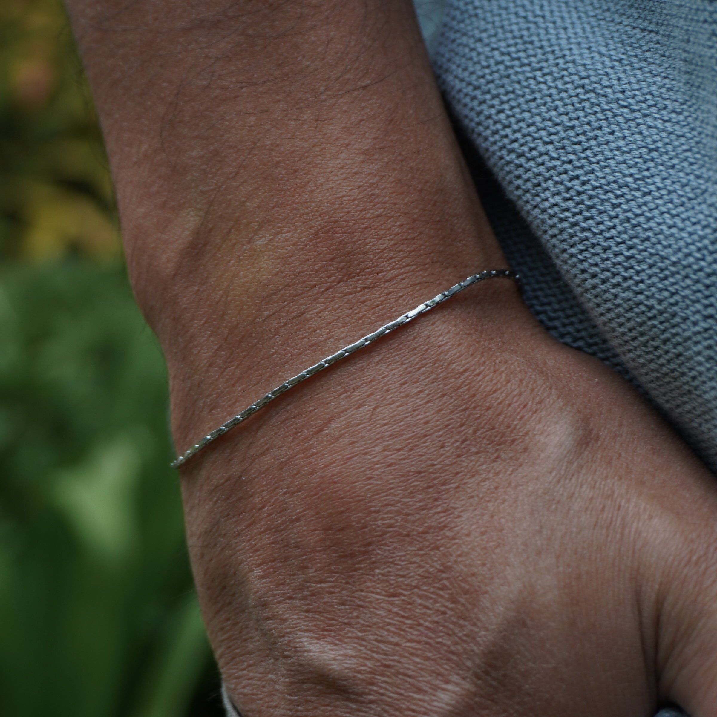 Wire Bracelet in gold and silver by Zyrah Collective