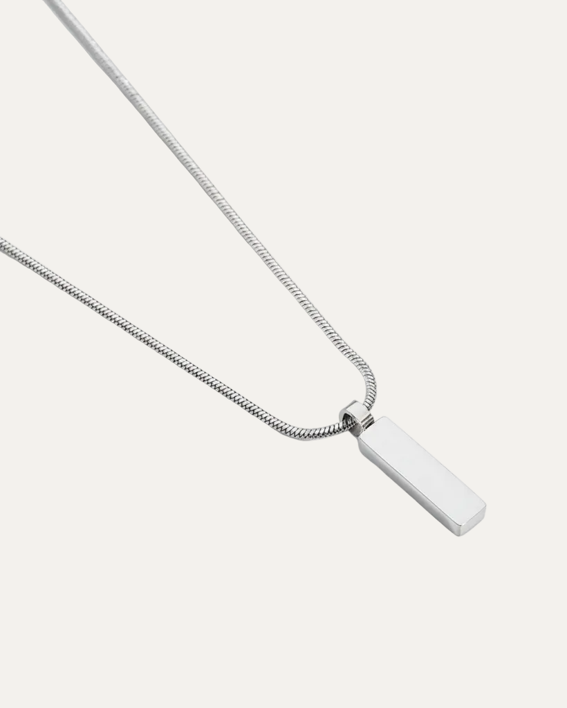 Snake Chain Tag Necklace