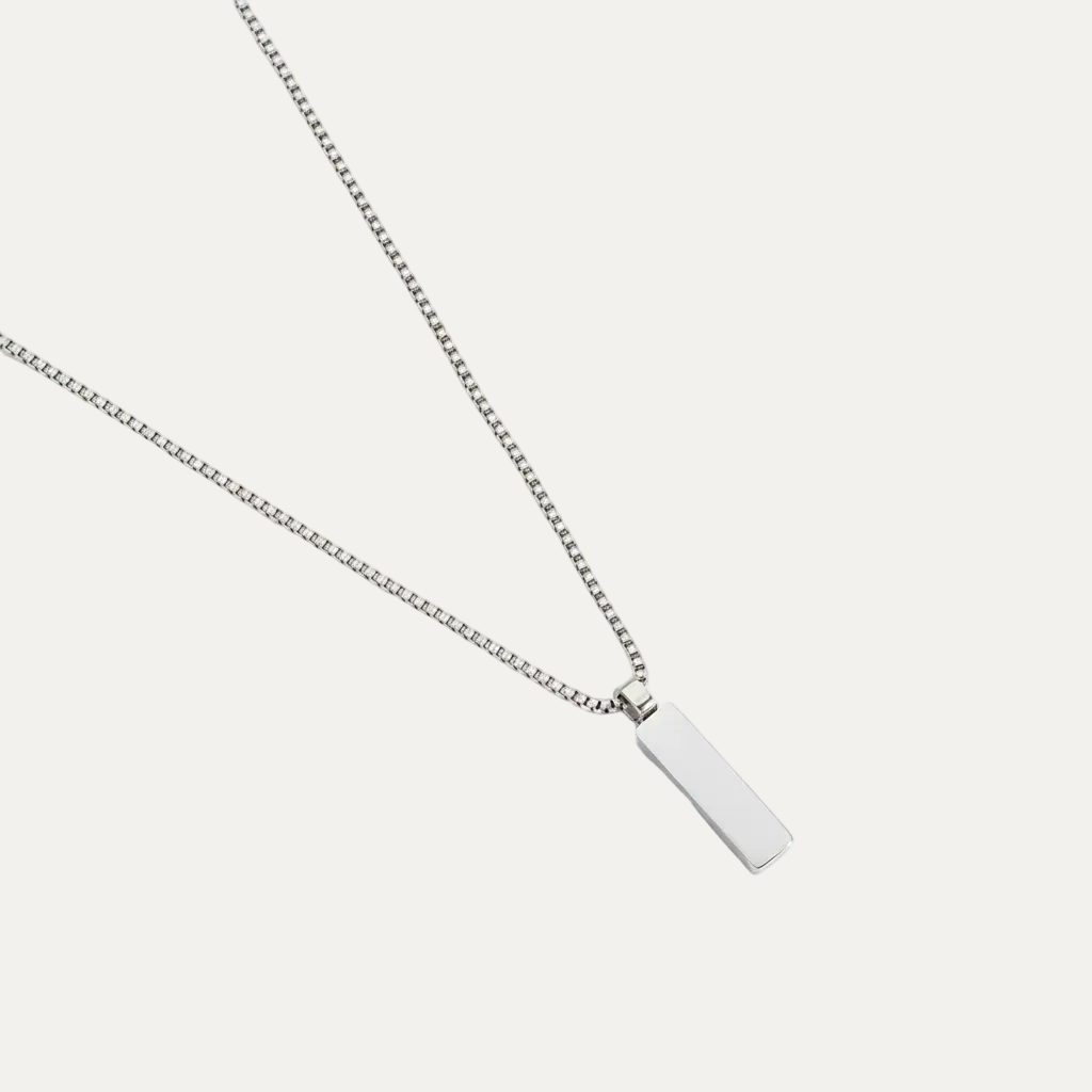 Box Chain Tag Necklace