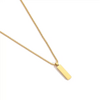 Box Chain Tag Necklace