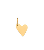 Silhouette Heart Charm open outline gold and silver by Zyrah Collective