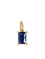 Lume Birthstone Charm glow gem gold and silver by Zyrah Collective