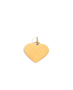 Amora Heart Charm warm gold finish by Zyrah Collective