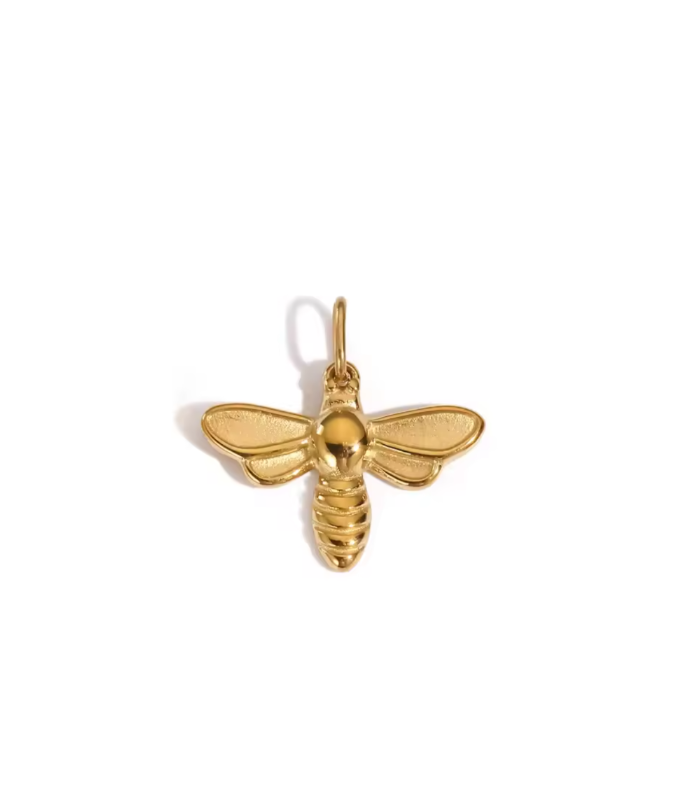 Nectar Royale honey-inspired charm in gold by Zyrah Collective