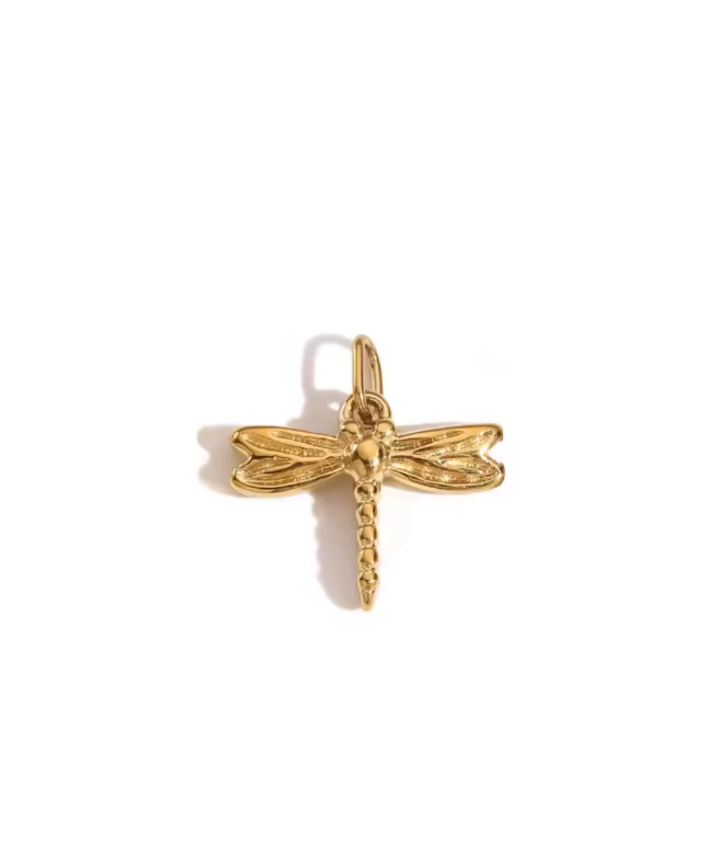 Seraphis ethereal winged charm in gold by Zyrah Collective