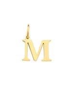 Letter Charms alphabet gold finish by Zyrah Collective