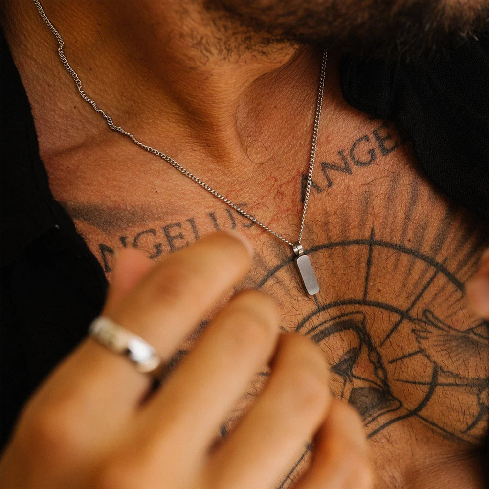 Cuban Chain Tag Necklace