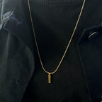 Wire Chain Tag Necklace
